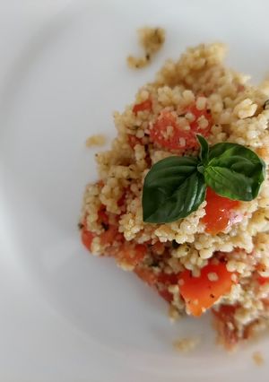 Foto di Cuos cous al pesto e pomodorini