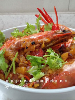 Foto resep Udang masak telur asin