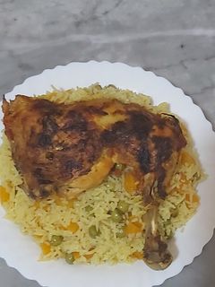 صورة لوصفة ارز بالدجاج