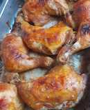 Pollo asado a la barbecue