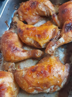 Una foto de Pollo asado a la barbecue