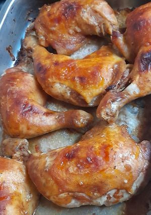 Una foto de Pollo asado a la barbecue