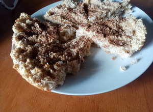 Una foto de Torta de avena y coco rallado!!! 😋