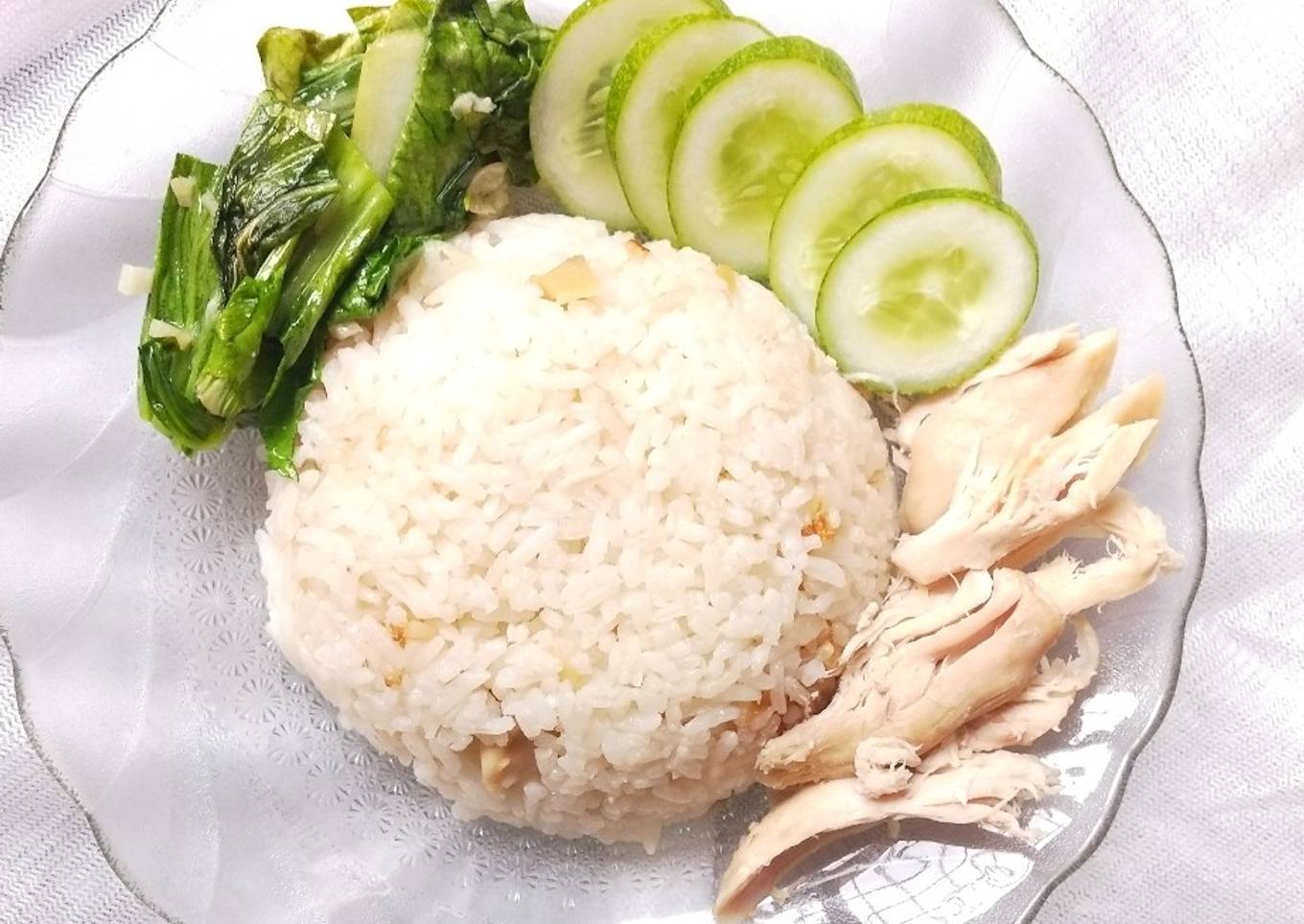 Nasi Hainan rice cooker ANTI RIBET, enak banget!