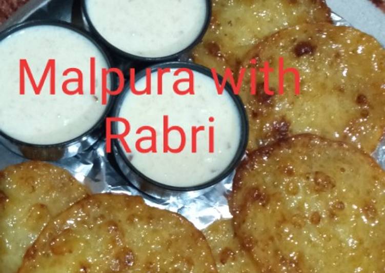 Recipe of Ultimate Malpura with Rabri