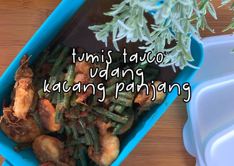 Tumis Tauco Udang Kacang Panjang Praktis 🦐