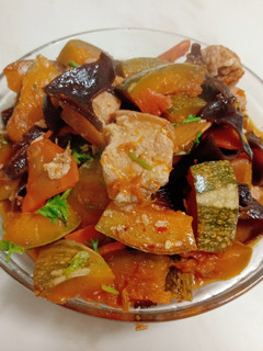 南瓜燉肉 (減醣料理) 的食譜成品照片