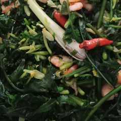 รูปของ Pakis tumis bunga pepaya