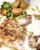 Bacalhau com crumble de Broa