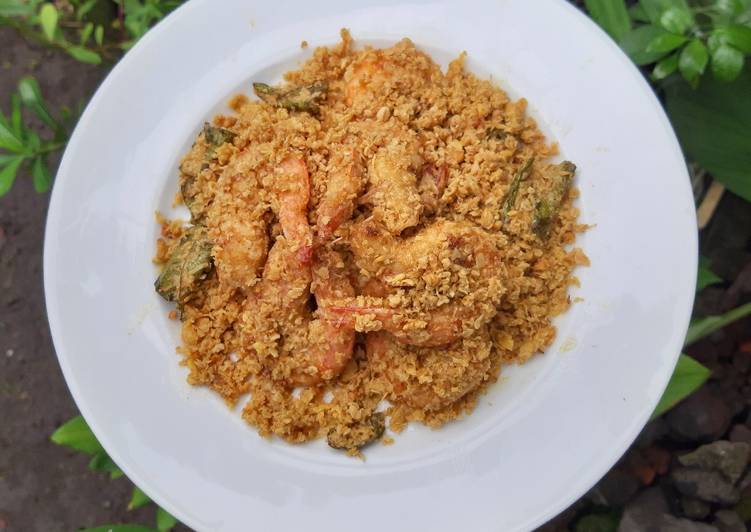 Easiest Way to Make Cooking Cereal Butter Prawns
