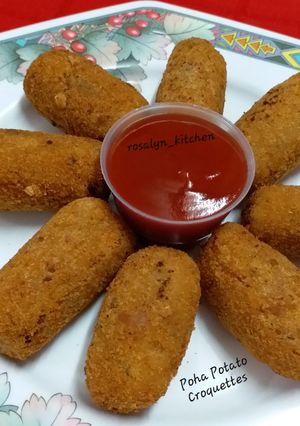 A picture of Poha Potato Croquettes.