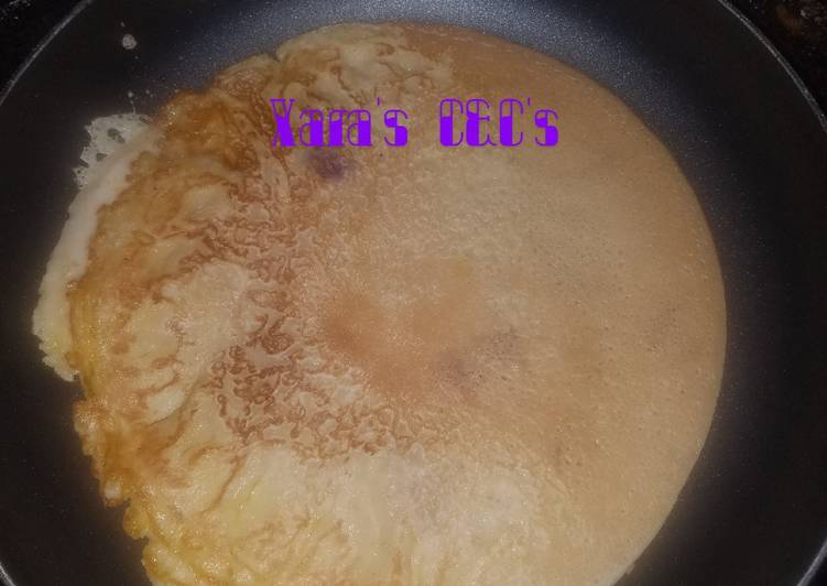 Steps to Make Homemade Simple pancake