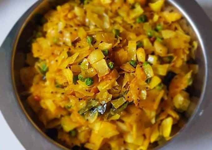 Cabbage Masala curry Recipe by Sathyaskitchen - Cookpad