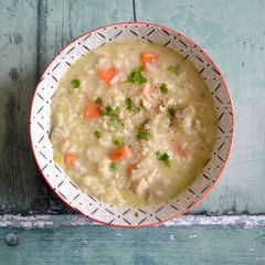 A picture of Creamy Chicken Soup.