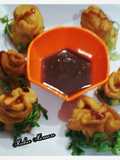 Chicken pizza flowers