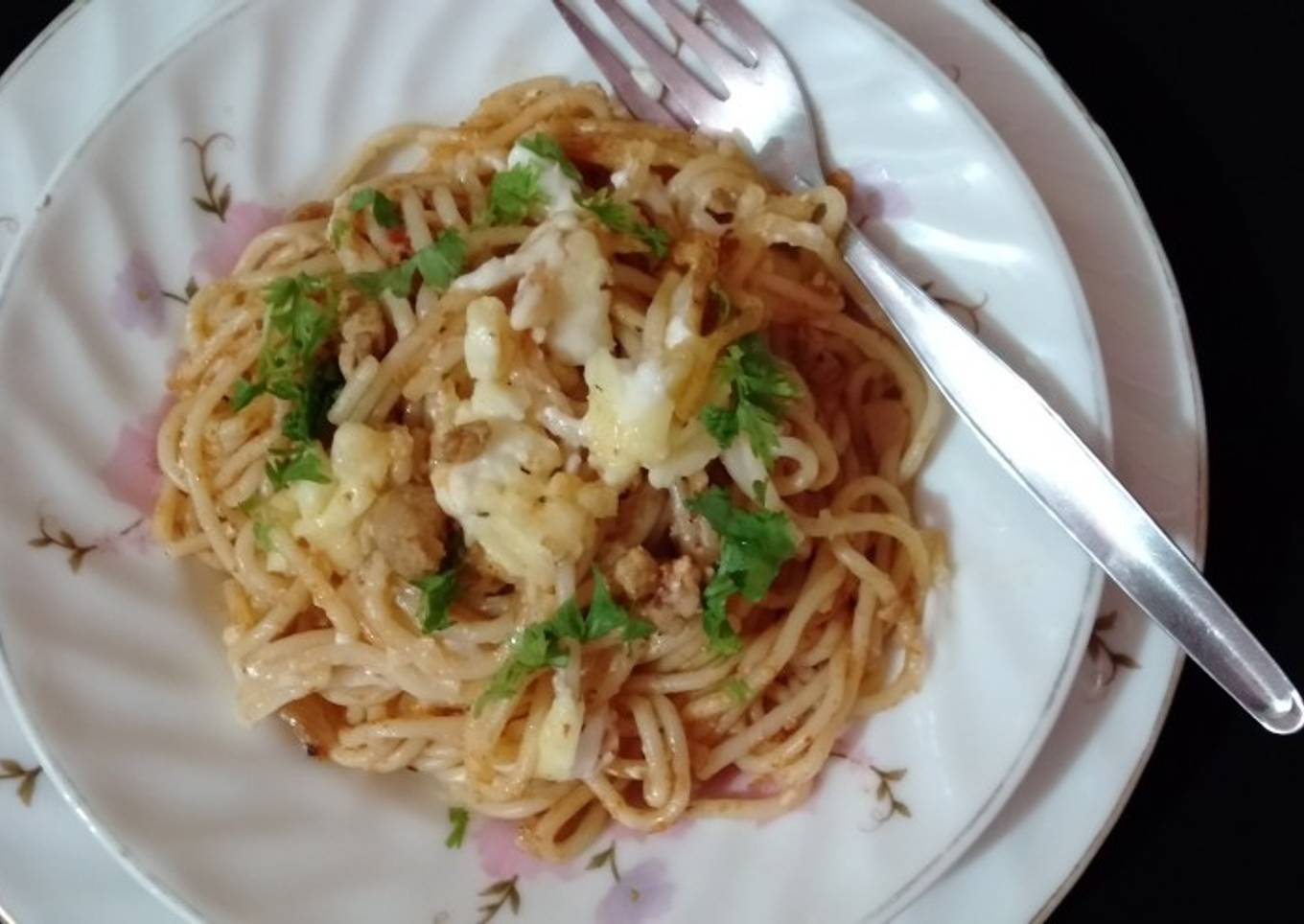Cheesy Taco Spaghetti