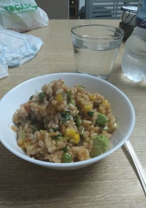 Una foto de Arroz con verduras