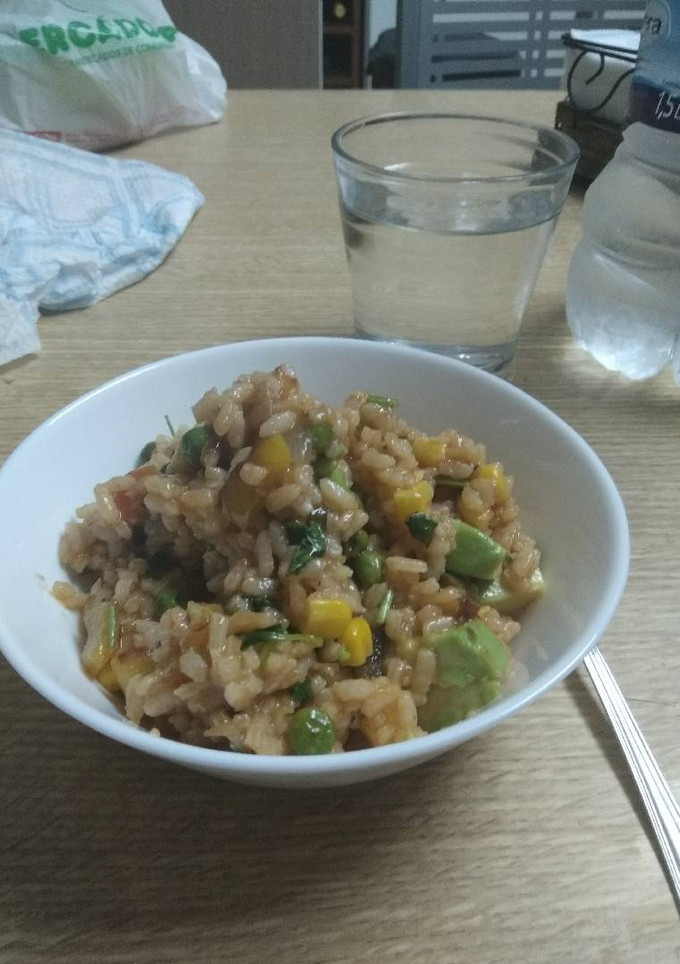 Una foto de Arroz con verduras