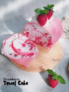 Foto resep Strawberry Towel Cake