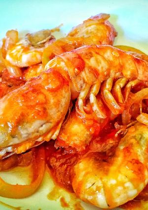 Foto resep Udang Saos Padang