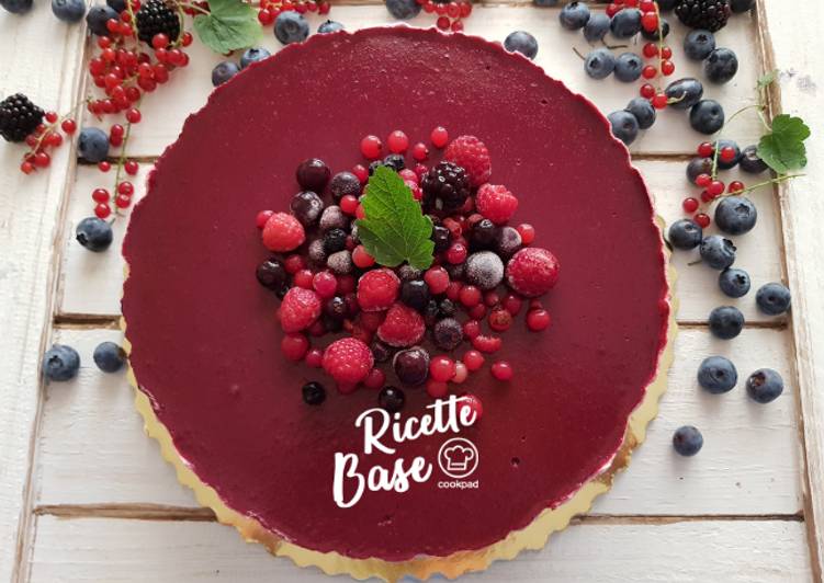 Cheesecake ai frutti di bosco senza cottura