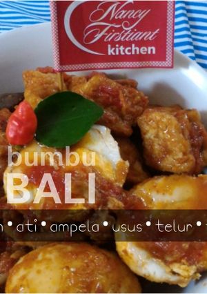 Foto resep Bumbu Bali Ayam Ati Ampela Usus Telur Tahu