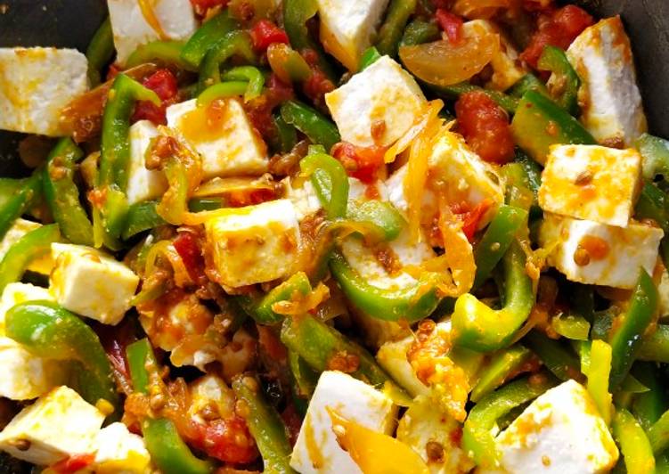 Easiest Way to Make Any-night-of-the-week Capsicum Paneer Dry