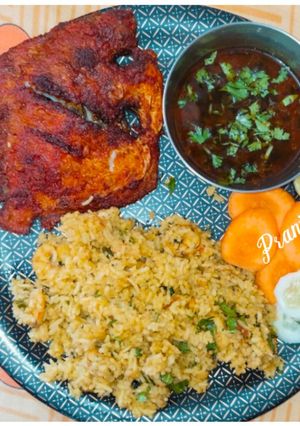 A picture of Pomfret Fry.