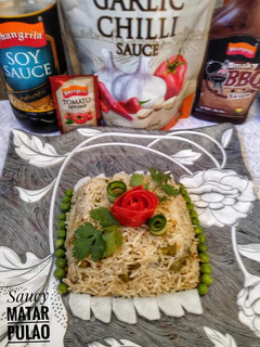 A picture of Matar PULAO.