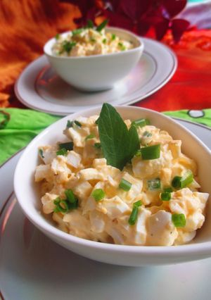 Zdjęcie przepisu Pasta jajeczna ze szczypiorkiem.