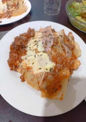 Una foto de Lasaña al sartén