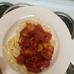 A picture of Pan fried tomatoes.