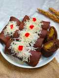 Dadar Gulung Pisang Vla Coklat
