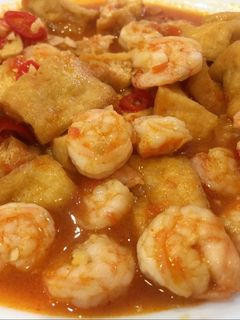 Foto resep Udang Tahu Saos Cabe