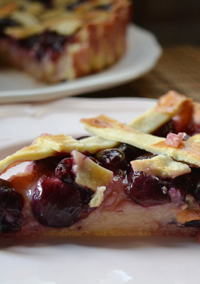 Una foto de Kuchen o Pastel de Cerezas