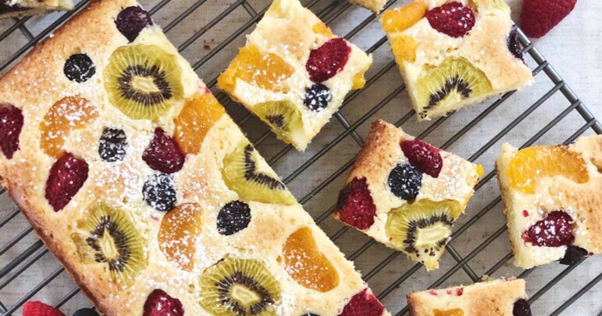 Happy Home Baking: Fruit Pastry Cake