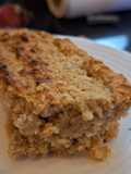 Budín de banana, avena y harina de almendras