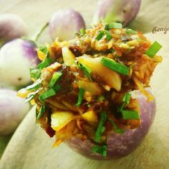 A picture of Bengali Eggplant Chutney/Brinjal Chutney/Baingan ka Bharta.