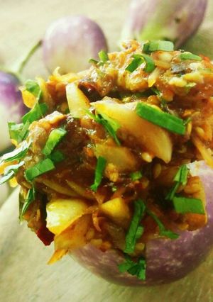A picture of Bengali Eggplant Chutney/Brinjal Chutney/Baingan ka Bharta.
