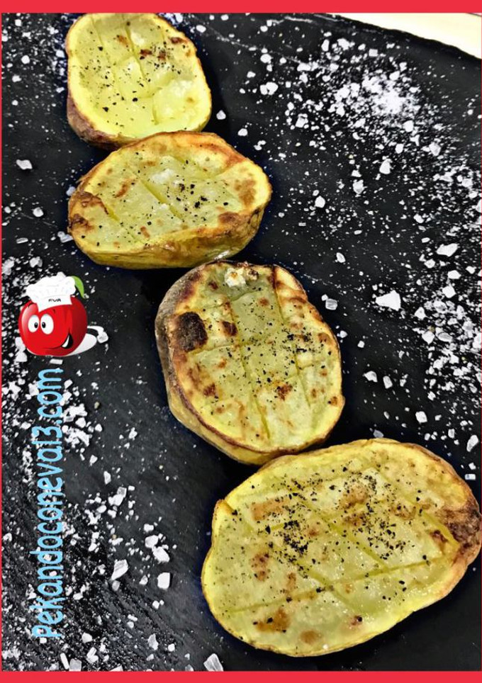 Una foto de Patatas al microondas