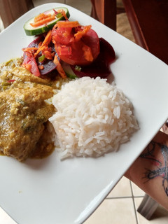 Una foto de Pollo al curry
