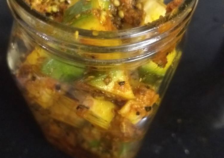 Raw mango pickle