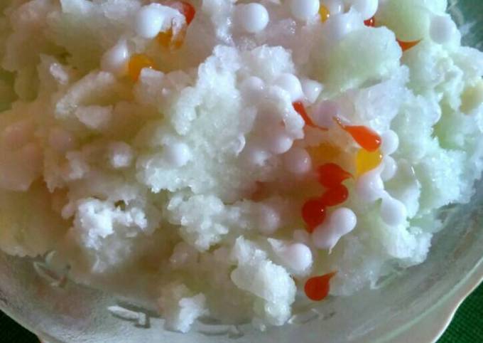Cara Membuat Es serut rasa melon Ekonomis