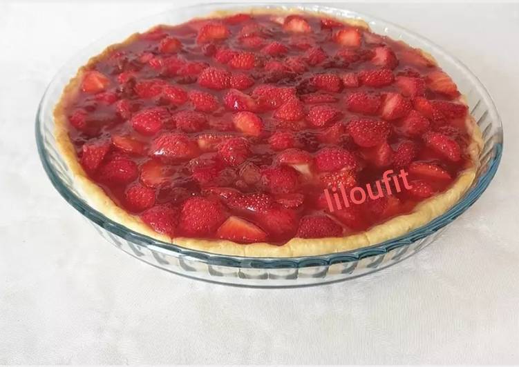 Recette De Tarte aux fraises amandes