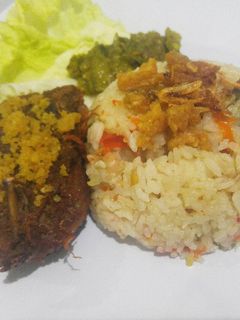 Foto resep Nasi Liwet cumi asin dan jambal roti
