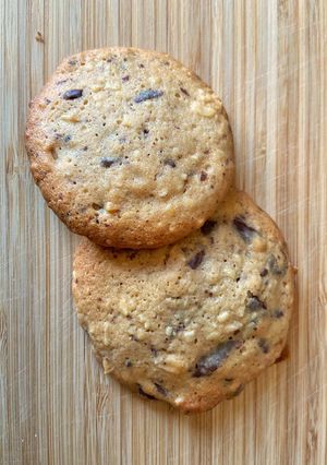 Une photo de Cookies amandes et chocolat 🤎