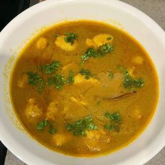 A picture of Taazi Mangodi Ki Curry.