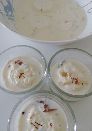 A picture of Ricotta Rasmalai.
