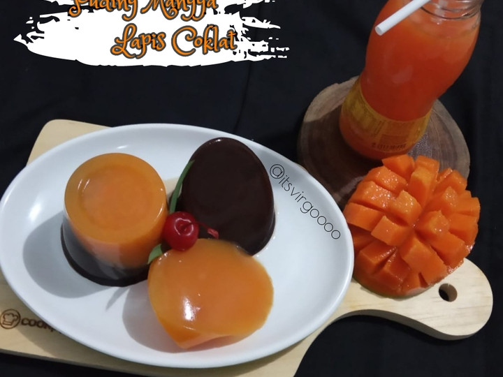 Anti Ribet, Membuat #206. Puding Mangga Lapis Coklat Ekonomis Untuk Dijual