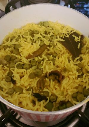 A picture of One pot peas pulav.